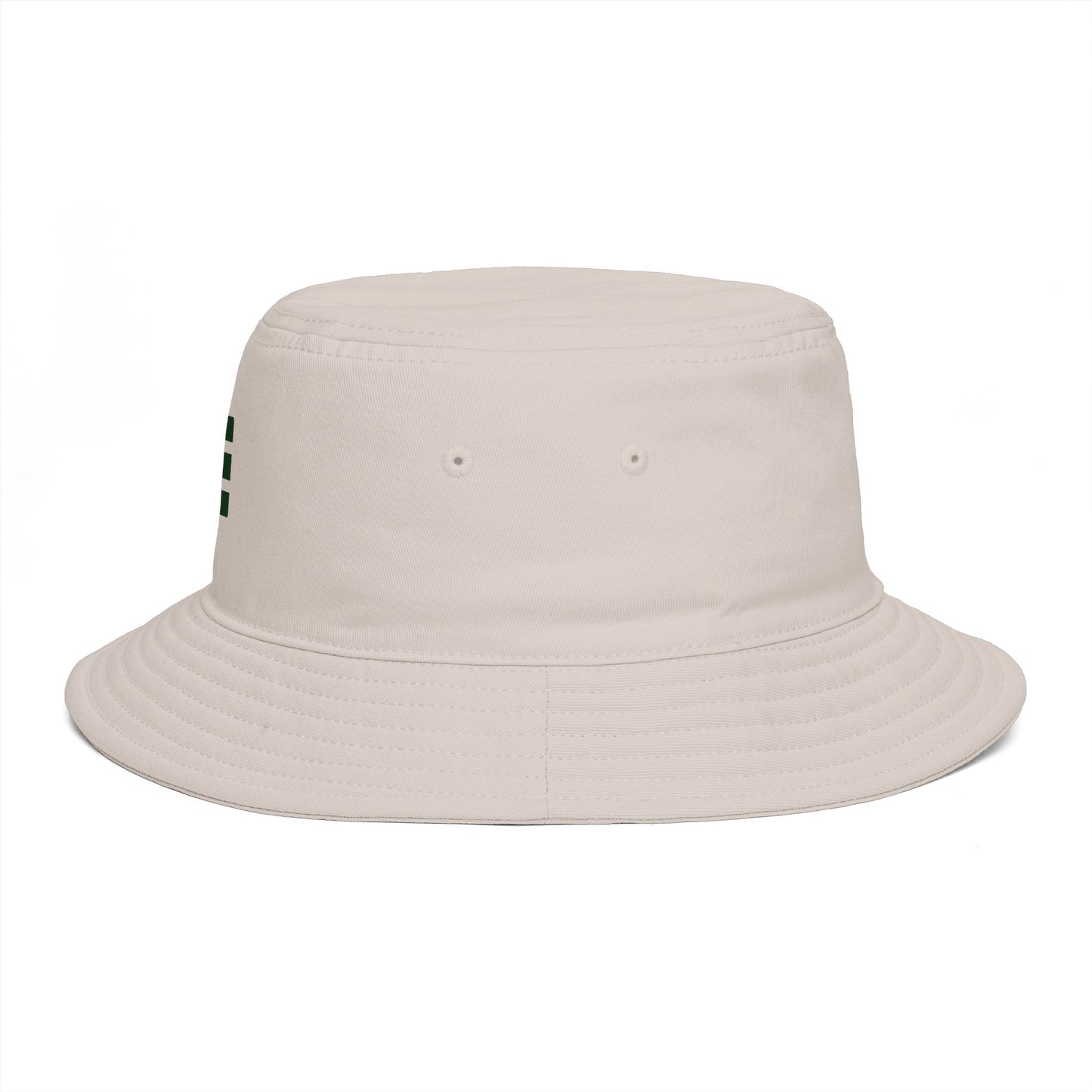 Bucket Hat — Minimalist Green Equal Bars Logo