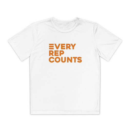 Youth Every Rep Counts Tee (orange)