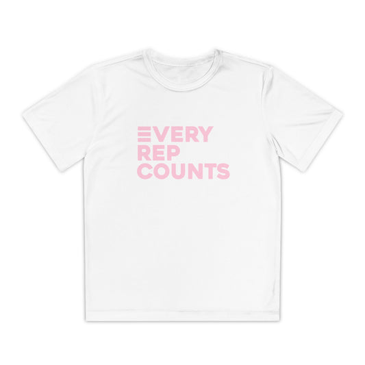 Youth Every Rep Counts Tee (pink)
