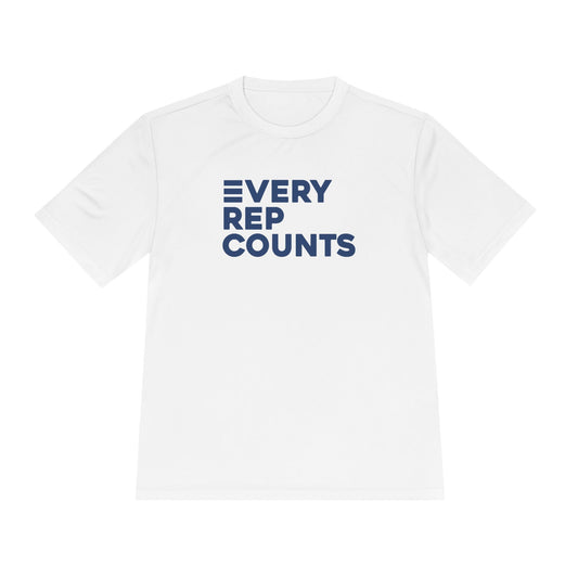 New Unisex Every Rep Counts T - Shirt (navy blue)
